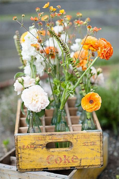 rustic fall wildflowers wedding centerpiece | Deer Pearl Flowers