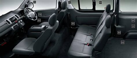 New Toyota Hiace Van Interior picture, Inside view photo and Seats image