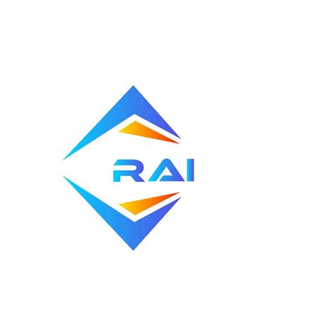 RAI abstract technology logo design on white background. RAI creative ...