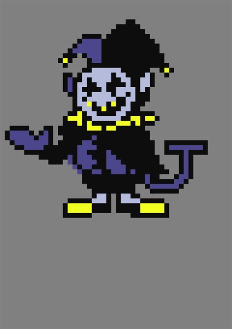 Jevil Pixel Art Here is a set of 2d pixel art evil monster sprites