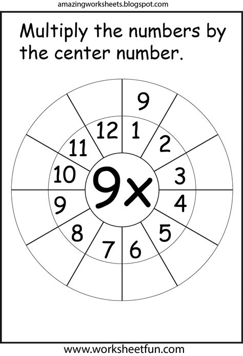 Multiplication Worksheets 9 Times Tables | meu-alef