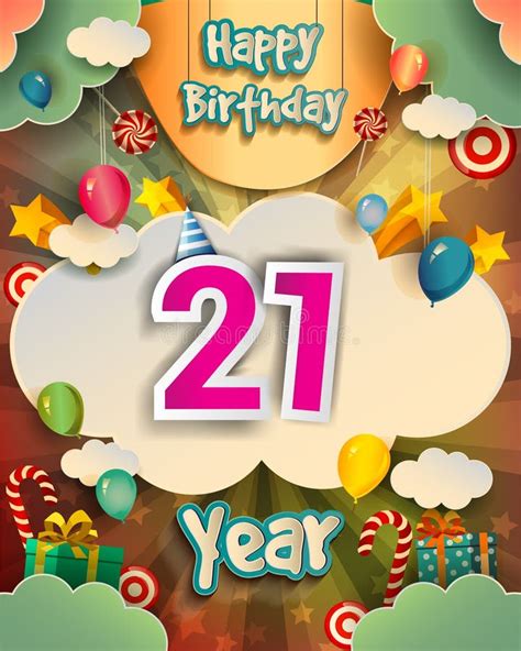 21st Birthday Stock Illustrations – 962 21st Birthday Stock ...