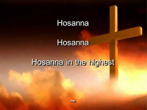 Hosanna - Hillsong United (with Lyrics) - YouTube