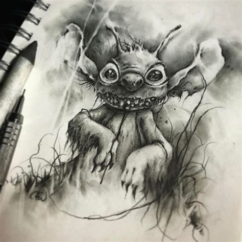 Stitch drawing by Chad Wehrle | Disney v roku 2019