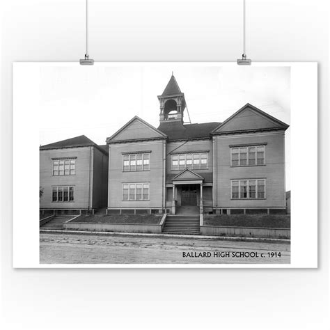 Ballard High School Seattle, WA Photograph (9x12 Art Print, Wall Decor ...