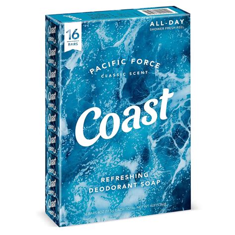 Coast Refreshing Deodorant Soap Bar - 16 Bars - Thick Rich Lather Leaves Your Body Feeling ...