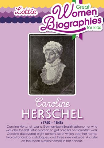 Caroline Herschel biography for kids