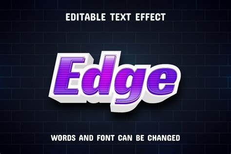 Edge Text - Editable Text Effect Graphic by wayan sandika · Creative ...