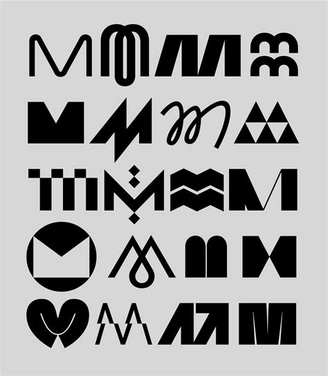 The Letter M In Different Fonts