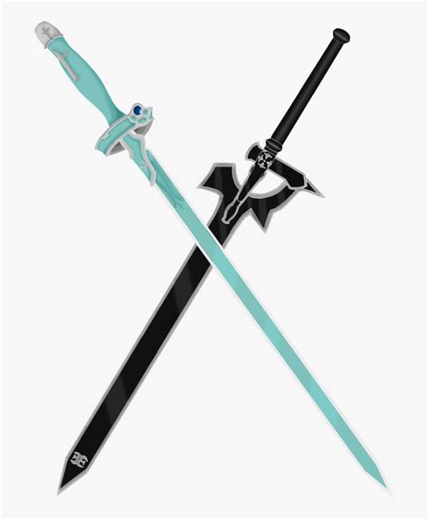 Collection Of Free Drawing Sword Kirito Download On - Asuna And Kirito ...