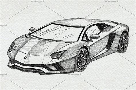 Supercars Sports Car Clipart Pack | Cool car drawings, Car painting ...