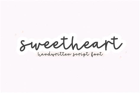 Sweetheart Font Handwritten Script Font, Cricut Fonts, Cursive Font, Cute Font, Fonts for Cricut ...