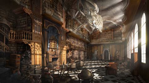 ArtStation - Grand Library, TJ Foo