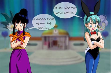 Trunks and Goten change with Bulma and Chi Chi 2nd pt | Body swap, Gender bender anime, Dbz