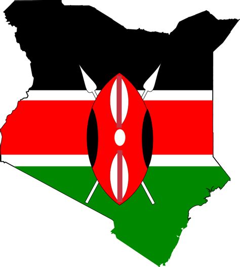 Free Clipart: Kenya map flag | j_iglar