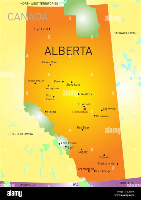 The Map Of Alberta Canada - Black Sea Map