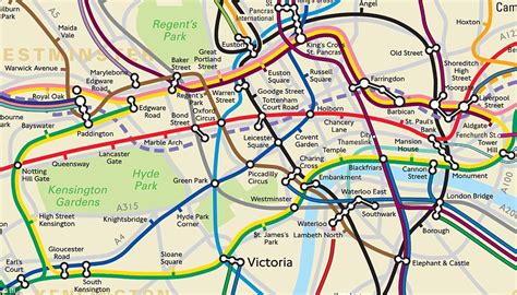 London transport's secret Tube map showing the REAL distances between ...