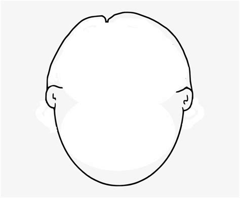 Blank Face Template - Face Without Hair Clipart - Free Transparent PNG ...