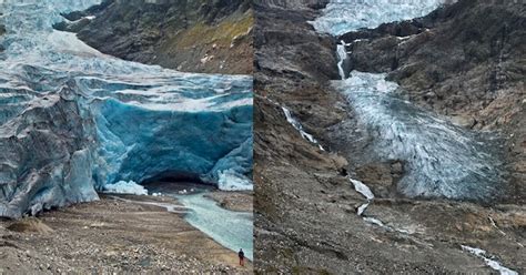 Before & after photos of melting glaciers capture climate change in action