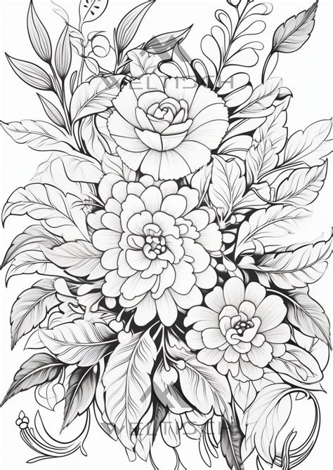 Floral Coloring Pages Adult Coloring Pages Coloring Pages Printable ...