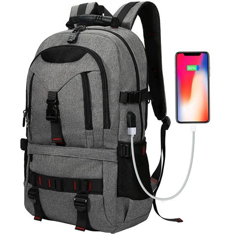 Rebatee - Laptop Backpack with USB Charging Port Fits 17.3 Inch Laptop ...