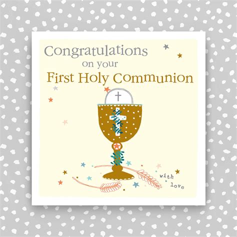 First Holy Communion Card Congratulations on Your Holy - Etsy UK