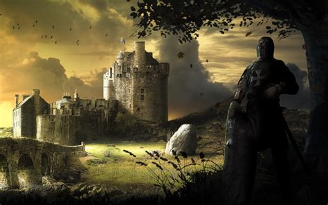 Download Knight Fantasy Castle Wallpaper by ©2012 rOEN911