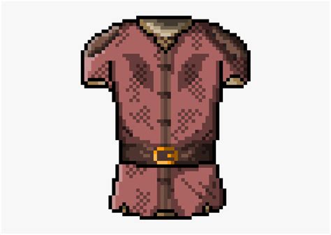 Leather Armor Pixel Art, HD Png Download - kindpng