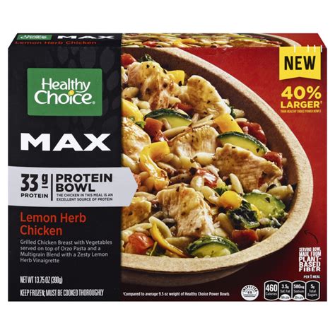 Save on Healthy Choice Max Protein Bowl Lemon Herb Chicken Order Online ...