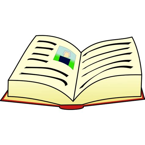 Open book page vector image | Free SVG