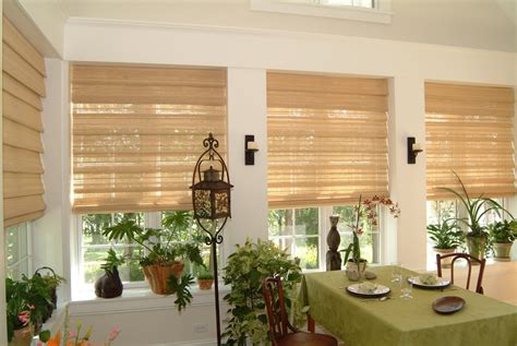 Natural Woven Shades Featuring Cordless One Operating System - Custom Window Treatments by ...