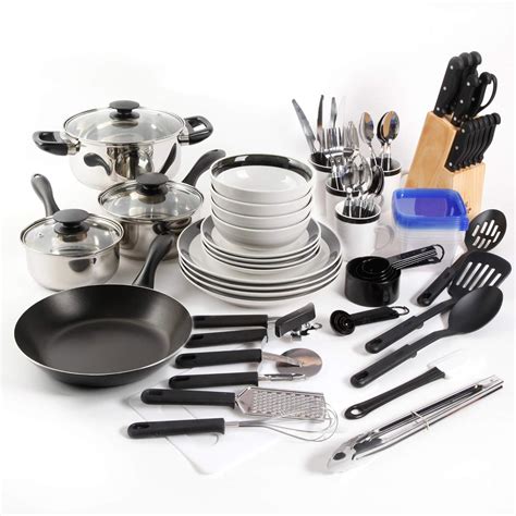 Buy Essential Total Kitchen 83-Piece Combo Set (Black) Online at Low Prices in India - Amazon.in