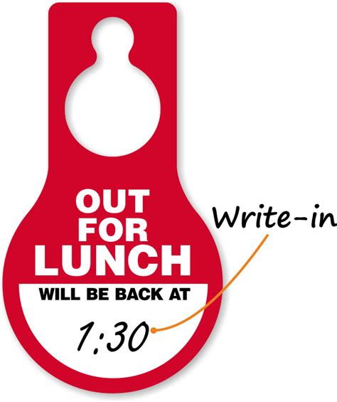 Lunch Break Signage | Free download on ClipArtMag