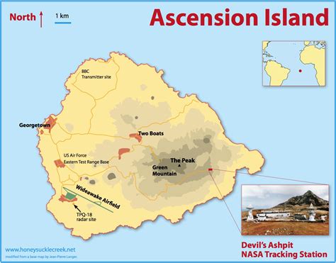 Ascension Island map