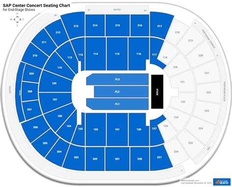 SAP Center Seating Charts for Concerts - RateYourSeats.com