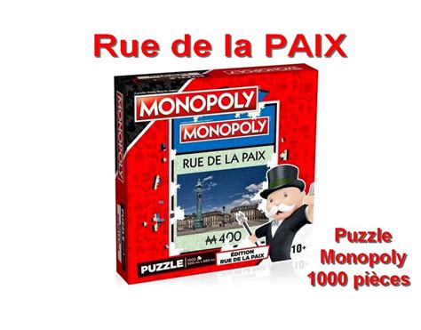 Monopoly - ( Rue de La PAIX ) - Puzzle - 1000 pièces - (Article neuf, vendu sous blister ...