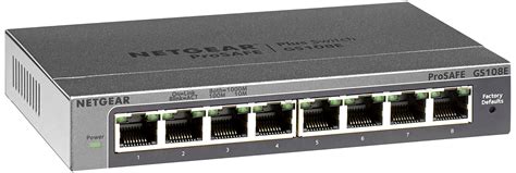 NETGEAR 8-Port Gigabit Ethernet Smart Managed Plus Switch (GS108Ev3) - Desktop, and ProSAFE ...