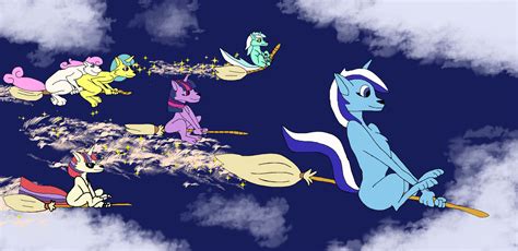 Twilight Sparkle and her old friends riding on mag by Mojo1985 on DeviantArt