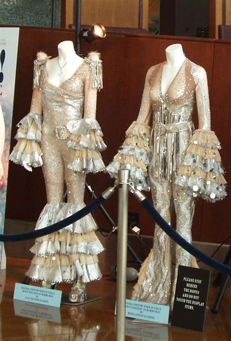 Mamma Mia: The Movie costumes on display... | Mamma mia, Abba outfits ...