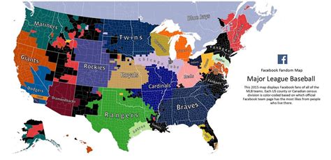 Map shows the most popular MLB team in every US county - Business Insider