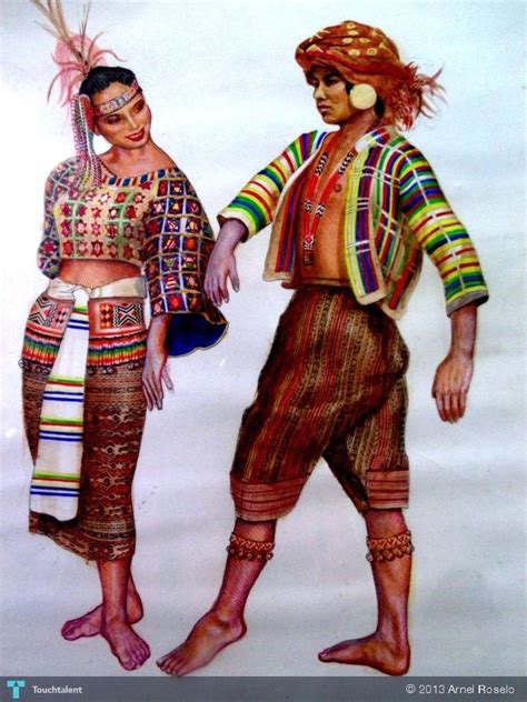 Philippines Tribal Costume No.1 - Painting | Arnel Roselo | Touchtalent ...