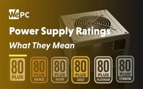 Power Supply Ratings, Exactly What do They Mean? | WePC