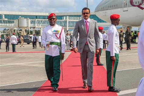 Emir of Qatar arrives for visit - Stabroek News