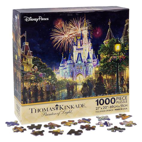 Disney Parks Main Street USA Walt Disney World Resort Puzzle Thomas Kinkade New - Walmart.com ...