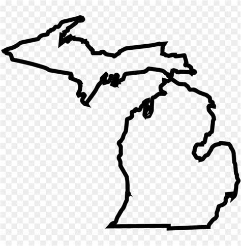 Free download | HD PNG michiganstateoutline 01 state of michigan ...