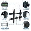 Mount-it! Low Profile Tv Wall Mount, 50" To 100" Displays & 165 Lbs. Capacity, Mounting Bracket ...