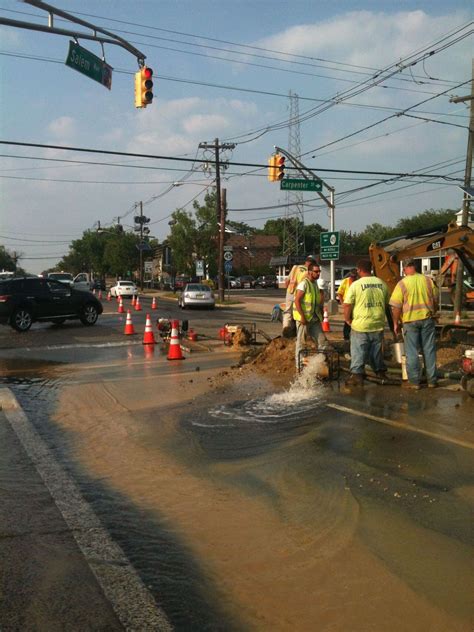 Water main break during road construction in Woodbury slows traffic ...