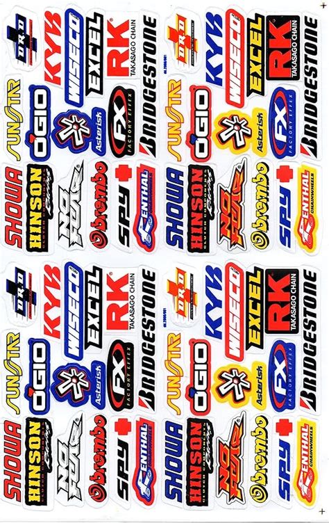 Sponsor corsa della decalcomania Tuning Racing Dimensioni foglio: 27 x ...