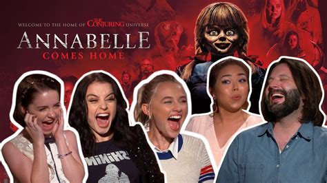 ANNABELLE cast teaches us how to scream! | ANNABELLE COMES HOME - YouTube