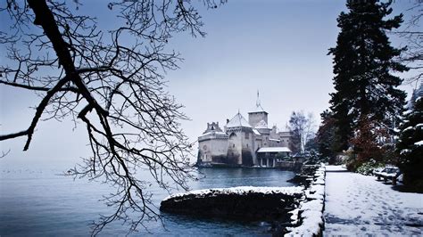 Chateau De Chillon Winter